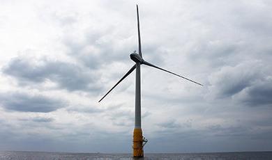 An offshore wind turbine